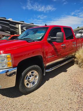 Red 2007 Chevrolet Silverado 3500 LTZ Crew Cab