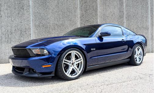 Blue 2011 Ford Mustang GT Premium