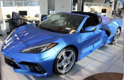 Blue 2025 Chevrolet Corvette Stingray w/1LT