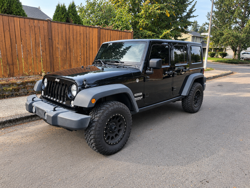 Black 2017 Jeep Wrangler Unlimited Sport