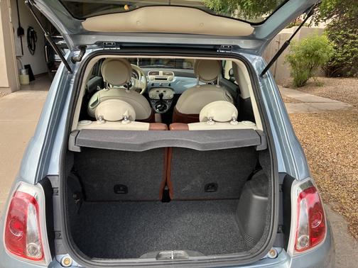 Blue 2013 FIAT 500 Lounge