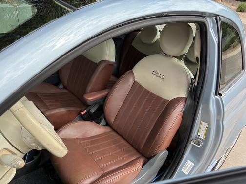 Blue 2013 FIAT 500 Lounge