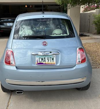 Blue 2013 FIAT 500 Lounge