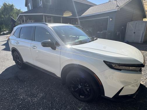 White 2024 Honda CR-V Hybrid Sport