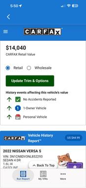 Gray 2022 Nissan Versa S