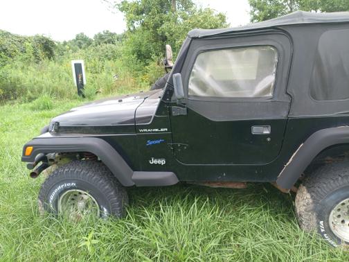 Black 1998 Jeep Wrangler Sport