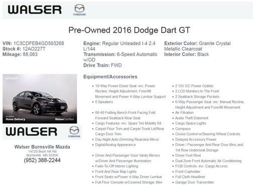 2016 Dodge Dart GT