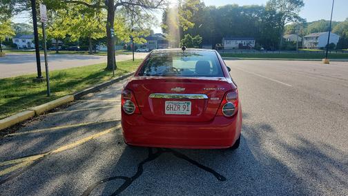 Red 2015 Chevrolet Sonic LTZ