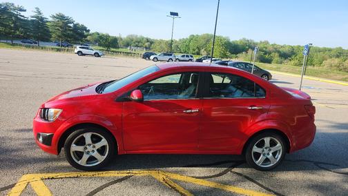 Red 2015 Chevrolet Sonic LTZ