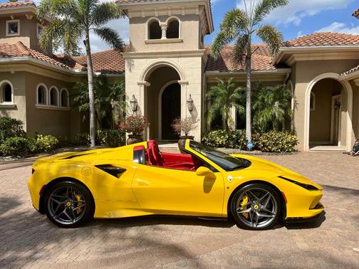 Yellow 2022 Ferrari F8 Spider Base
