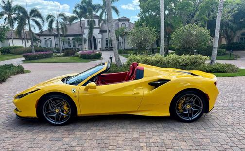 Yellow 2022 Ferrari F8 Spider Base