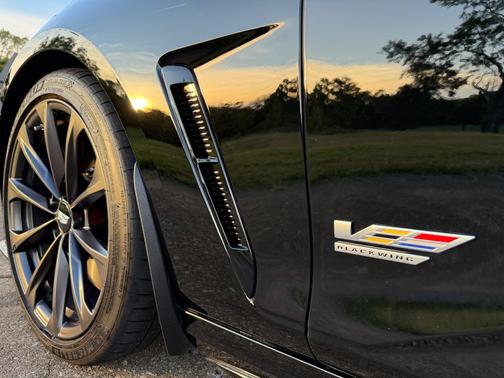Black 2025 Cadillac CT4-V Blackwing