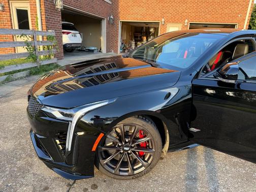 Black 2025 Cadillac CT4-V Blackwing