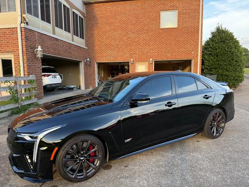 Black 2025 Cadillac CT4-V Blackwing