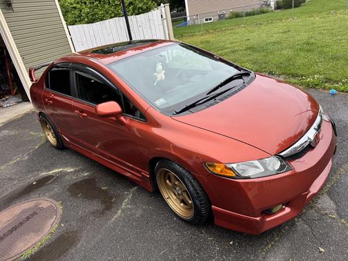 Orange 2009 Honda Civic Si