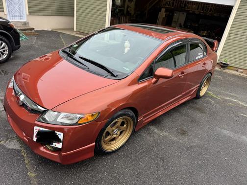 Orange 2009 Honda Civic Si