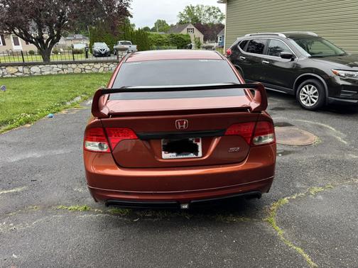 Orange 2009 Honda Civic Si