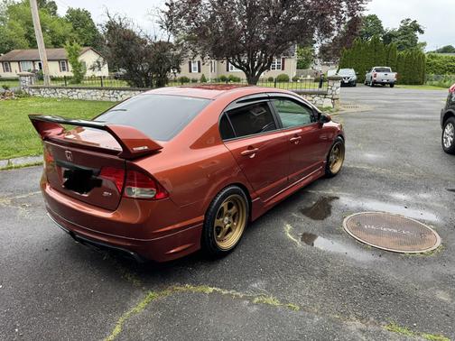 Orange 2009 Honda Civic Si
