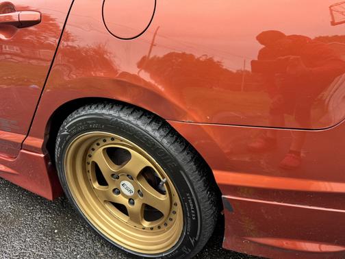 Orange 2009 Honda Civic Si