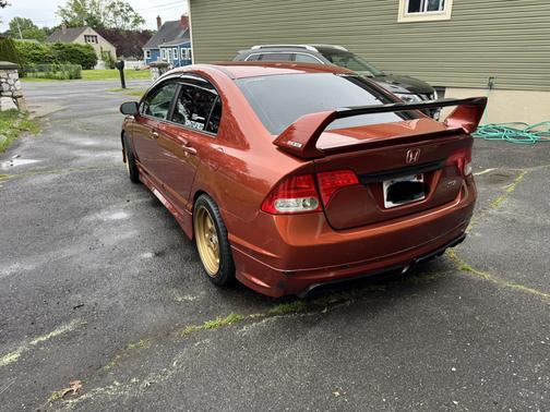 Orange 2009 Honda Civic Si