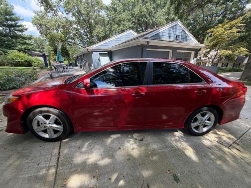 Red 2013 Toyota Camry LE