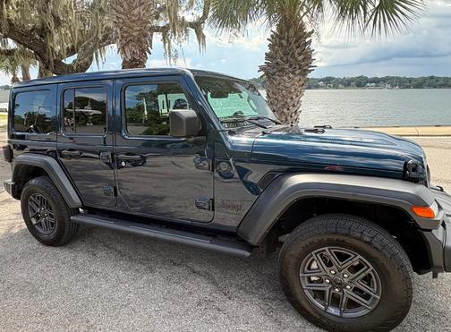 Blue 2025 Jeep Wrangler Sport S