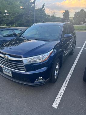 Blue 2016 Toyota Highlander Limited Platinum