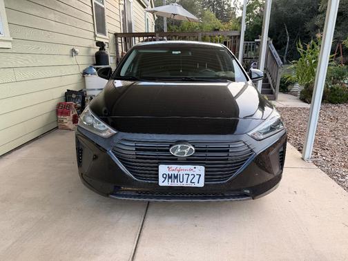Black 2019 Hyundai IONIQ Hybrid Blue