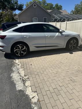 White 2023 Audi e-tron Sportback S Line Premium Plus
