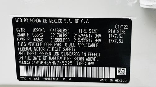 2022 Honda HR-V LX