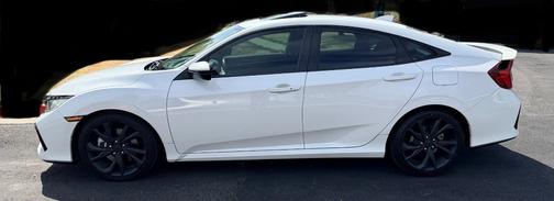 White 2019 Honda Civic Si Base