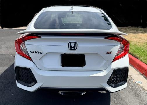 White 2019 Honda Civic Si Base