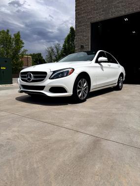 White 2015 Mercedes-Benz C-Class C 300 Luxury