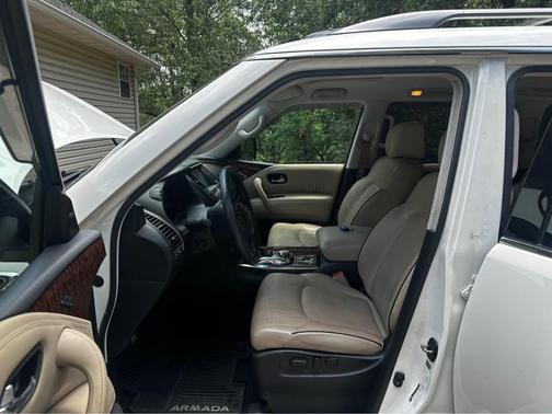 White 2017 Nissan Armada Platinum