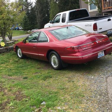Red 1995 Lincoln Mark VIII LSC