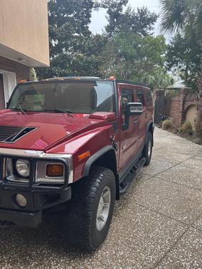Red 2004 Hummer H2 Base