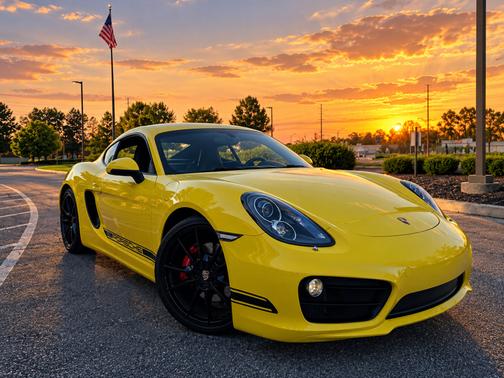 Yellow 2014 Porsche Cayman Cayman S