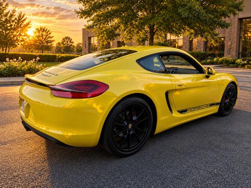 Yellow 2014 Porsche Cayman Cayman S