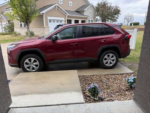 Red 2025 Toyota RAV4 LE