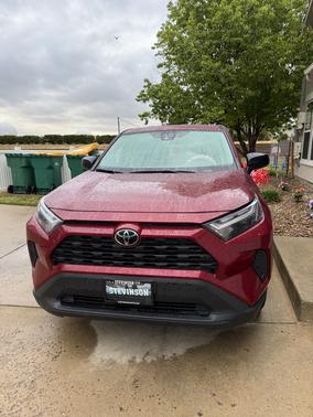 Red 2025 Toyota RAV4 LE