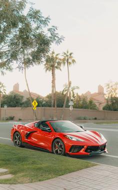 Red 2020 Chevrolet Corvette Stingray w/3LT