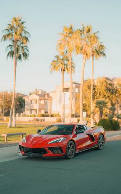 Red 2020 Chevrolet Corvette Stingray w/3LT
