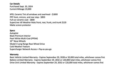 2024 Tesla Model 3 Long Range