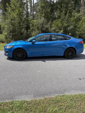 Blue 2020 Ford Fusion SE