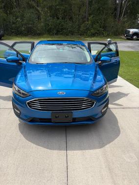 Blue 2020 Ford Fusion SE