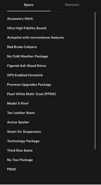 White 2016 Tesla Model X P90D