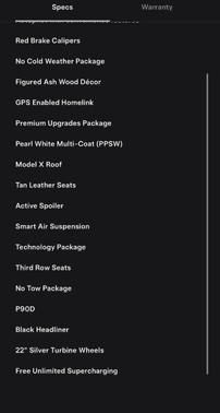 White 2016 Tesla Model X P90D