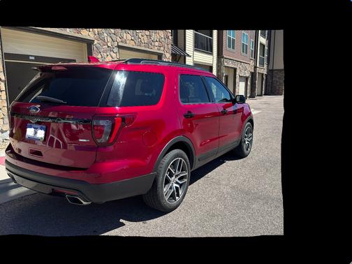 Red 2017 Ford Explorer Sport