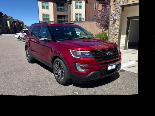 Red 2017 Ford Explorer Sport