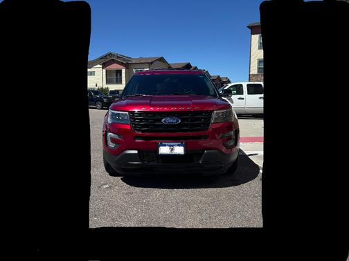 Red 2017 Ford Explorer Sport